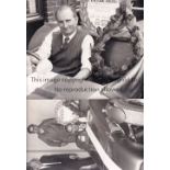 PETER DEAL / MOTOR RACING Nine 10" X 8" black & white photographs of Peter Deal and his car with the
