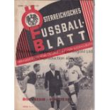 AUSTRIA - SCOTLAND 55 Austria home programme v Scotland, 19/5/55, Osterreichisches Fussball Blatt