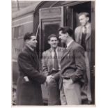 WALES FOOTBALL PRESS PHOTOGRAPH A 10" X 8" black & white photograph issued by the Birmingham Mail of