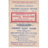 ALDERSHOT Home programme v Clapton Orient Division Three 21/11/1936. Score noted. Generally good