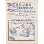 CHELSEA Gatefold programme Chelsea v Birmingham City 12/11/1910. Not Ex Bound Volume. Generally good