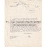 MOTOR RACING Signed letter to the London Evening Standard in 1932 by the 5th Earl Howe. He was a