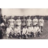 ARGENTINA FOOTBALL A 4" X 3" black & white team group Press photograph before a match v. Chile in