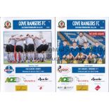 COVE RANGERS A collection of all 16 Cove Rangers home programmes from their first season as a