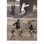 FOOTBALL PRESS PHOTOGRAPHS Eleven black & white original Press photos from the 1940's and 1950's