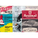 MAN UNITED A collection of 66 Manchester United homes and 11 away programmes 1960-1982. The