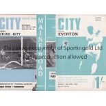 MAN CITY A collection of 127 Manchester City homes and 25 away programmes 1955-1990. Comes with 9 "