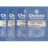 CHELSEA All 21 Chelsea home league programmes plus Walsall (FAC) and Red Banner (Friendly) from