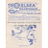 CHELSEA Home programme v Bury 12/9/1908. Ex Bound Volume. No writing. Good