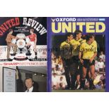 ALEX FERGUSON / MAN. UTD. Programmes from his first home and away matches as United manager. Away v.