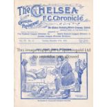 CHELSEA Home programme v Stockport County 27/12/1910. Ex Bound Volume. No writing. Good