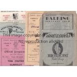 NON LEAGUE 1940'S/1950'S A collection of 20 Non-League programmes. Barking v Clapton Essex Senior