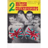 BOXING PROGRAMMES Fourteen programmes including Billy Kelly v Teddy Peckham 15/3/1955 at