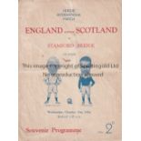 INTER - LEAGUE 1934 English League v Scottish League, 31/10/1934 at Stamford Bridge, Chelsea, four