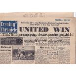 MAN CITY A collection of 19 newspapers 1934-1976 almost all local to Manchester and mainly