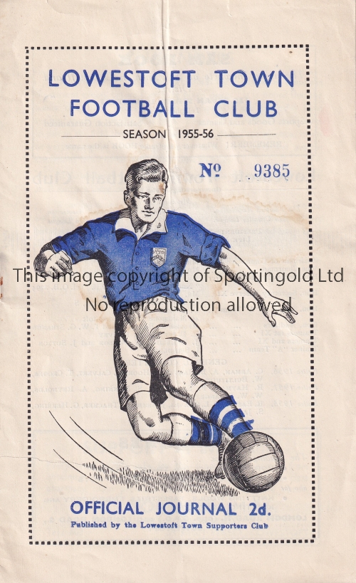 TOTTENHAM HOTSPUR Programme for the away Eastern Counties League match v Lowestoft Town 27/12/