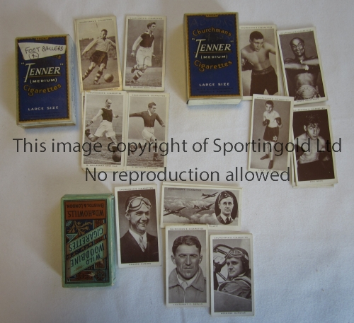 CHURCHMAN'S CIGARETTE CARDS Six complete sets: Boxing Personalities 1938, Footballers 1938, In