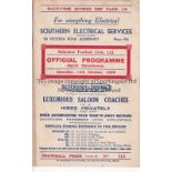 ALDERSHOT Home programme v Exeter City Division Three 10/10/1936. Score noted. Generally good