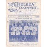 CHELSEA / CELTIC 4 Page programmme Chelsea v Celtic friendly 18/4/1923. Ex Bound Volume. Good