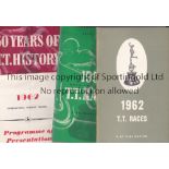 ISLE OF MAN T.T. RACES Softback book, 50 Years of T.T. History issued by Shell-B.P. and 2 X B.P.