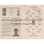 CHELSEA / ARMY SIGNATURES Four page programme at Stamford Bridge British Army v Belgian Army 14/12/