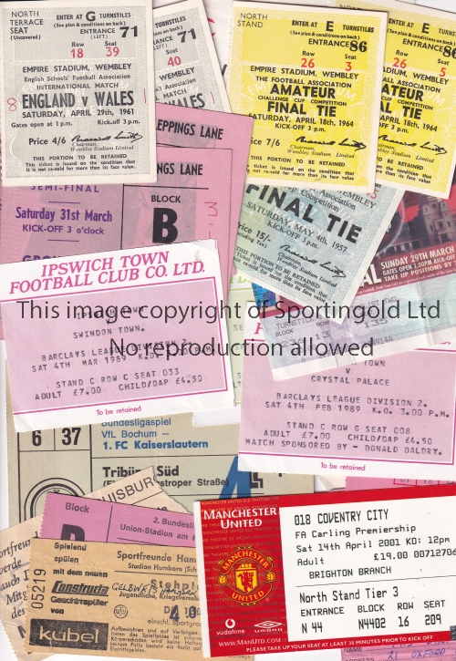 TICKET MISCELLANY A collection of 30 miscellaneous tickets to include England v Wales (Amateur) 1961