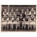 CARDIFF CITY A 9" X 6" black & white team group Press photograph 30/8/1941 before the match v.