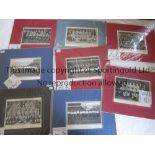 TEAM PRINTS A collection of 8 mounted prints of team groups of Sunderland 1895, Middlesbrough ,