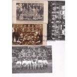 FOOTBALL IN SOUTH WALES 1920 - 1944 Three postcards: Risca Park Stars A.F.C. 1920-21-22, Somerton