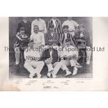 FAMOUS CRICKETERS AND CRICKET GROUNDS Large compilation issued in 1895 with many pictures. Fair to