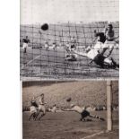 GREAT BRITAIN V REST OF EUROPE 1947 Six black & white action photographs. Good