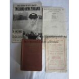 CRICKET MISCELLANY A small collection including a hardback Wisden Almanack 1955, scorecards for