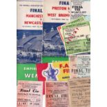 FA CUP FINALS A collection of 41 FA Cup Final programmes 1949-2002 to include 1949 (paper abrasion