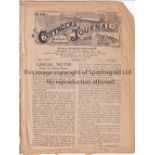 FULHAM V BIRMINGHAM 1910 Programme without covers for the League match at Fulham 3/9/1910. Ex-