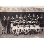 WALES FOOTBALL 1941 An 8" X 6" black & white team group Press photograph before their match v.