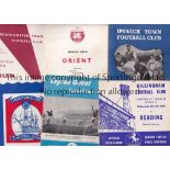POCKET PROGRAMMES A collection of 112 programmes from the early 60's. Gillingham x2, Ipswich x4,