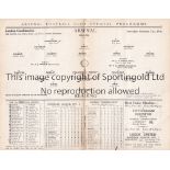ARSENAL V READING 1936 Programme for the Combination match at Arsenal 31/10/1936, slightly