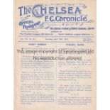 CHELSEA V FULHAM 1912 Programme for the Harry Ransom Benefit match at Chelsea 25/4/1912. Ex-
