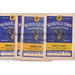 MANSFIELD TOWN Thirty five home programmes 1964-1969, 64/5 X 5, 65/6 X 7, 66/7 X 6, 67/8 X 8 and