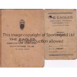 WARTIME FOOTBALL IN PERSIA (IRAN) 1943 Menu and Membership Card for The Eagles Association