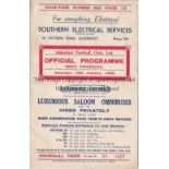 ALDERSHOT Home programme v Queen's Park Rangers Division Three 18/1/1936. No writing. Generally