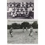 CARDIFF CITY Seven reprinted black & white Press photographs of various size including 3 team groups