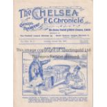 CHELSEA Gatefold programme Chelsea v Sunderland 5/10/1912. Not Ex Bound Volume. Generally good