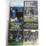 CHELSEA Books 1 (1970), 3 (1972), 4 (1973) and 5 (1974) of the Chelsea Football Book all written
