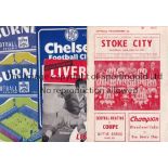 BURNLEY 1963/4 Thirty five domestic programmes, 19 homes and 16 aways. Generally good