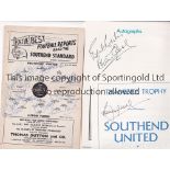 FOOTBALL AUTOGRAPHS / BOBBY MOORE A collection of signed programmes inc Bradford City players in the