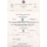 TREVOR SPENCER FOOTBALL REFEREE & LINESMAN A folder of items previously the possession of the long