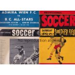 FOOTBALL IN USA / CANADA Three programmes: British Columbia v Admira Vienna 5/7/1958 in Vancouver,