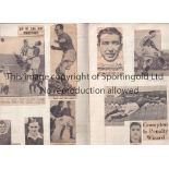 MANCHESTER UNITED A small scrapbook from 1940's containing numerous autographs including Carey,