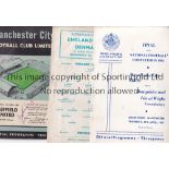 MAN CITY A collection of 35 Manchester City programmes 1955-1993, 18 homes and 17 aways 1955 to